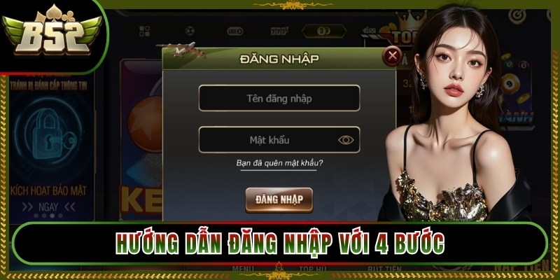 Hướng dẫn đăng nhập với 4 bước