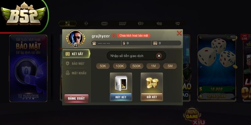 Đăng nhập B52Club để có thể quản lý tài khoản