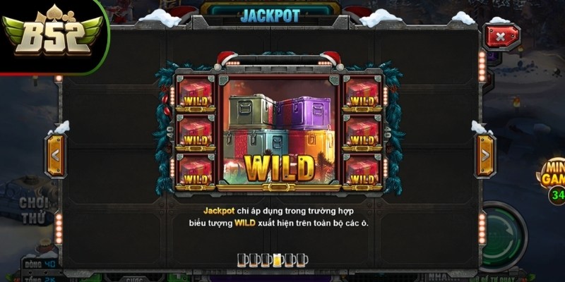 Mỹ Nhân Giáng Sinh B52Club - Hướng Dẫn Cách Chơi Hot Hit 2 Jackpot khi Wild xuất hiện toàn bộ trên các ô