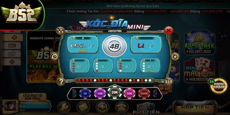 Cách chơi game xóc đĩa B52Club cho thành viên mới